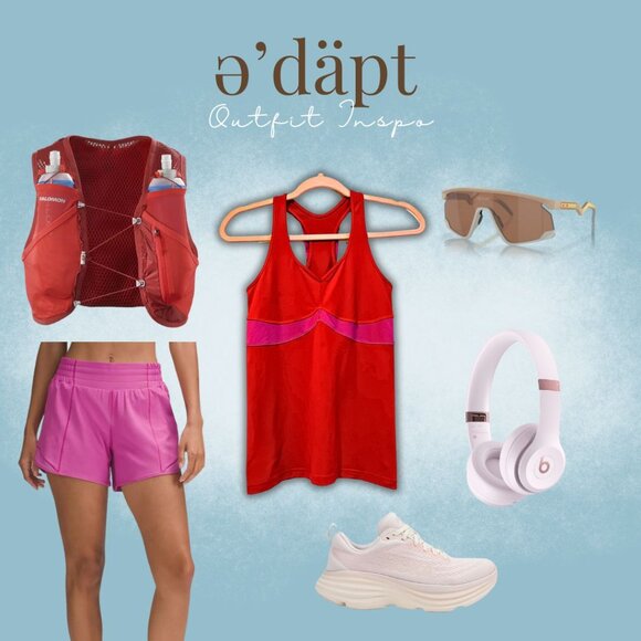 Lululemon Racer Tank Top Red/Pink - Picture 3 of 3